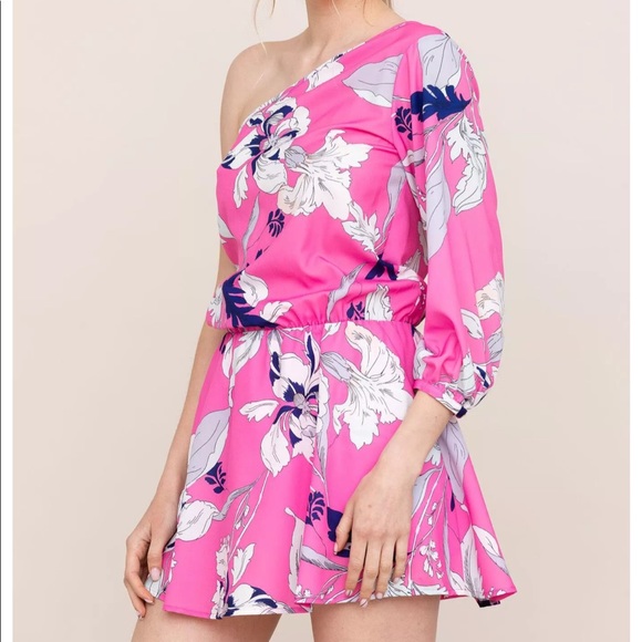 Yumi Kim One Shoulder Floral Dress - Picture 2 of 10